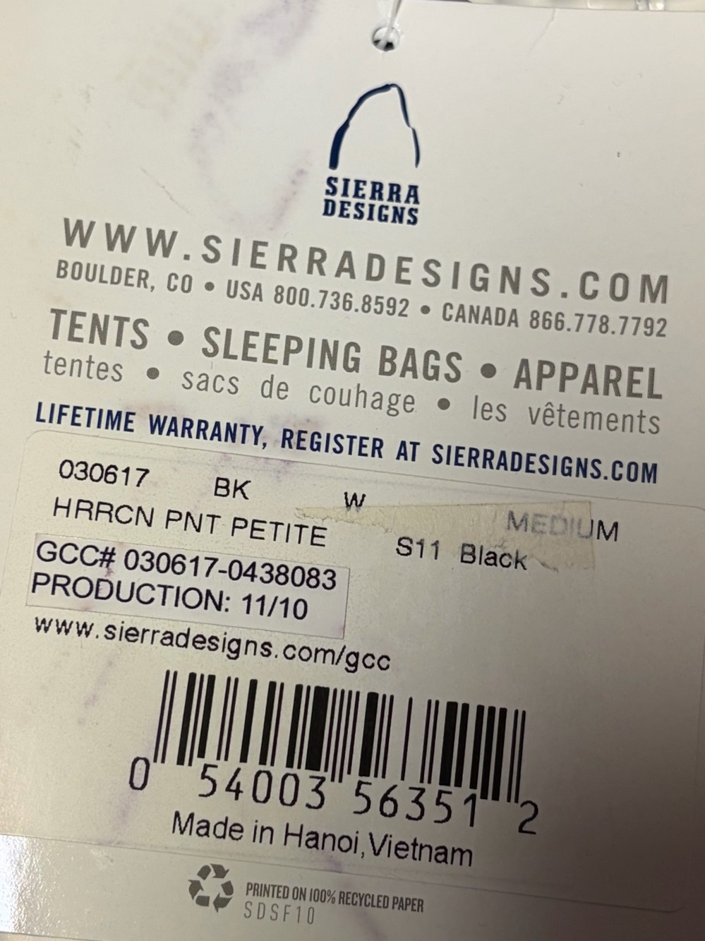 NEW Sierra Designs Hurricane Pants Short Womens Medium Packable Rain Outdoor - Picture 6 of 14